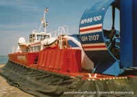 AP1-88 hovercraft promotional day by BHC -  (credit: The <a href='http://www.hovercraft-museum.org/' target='_blank'>Hovercraft Museum Trust</a>).